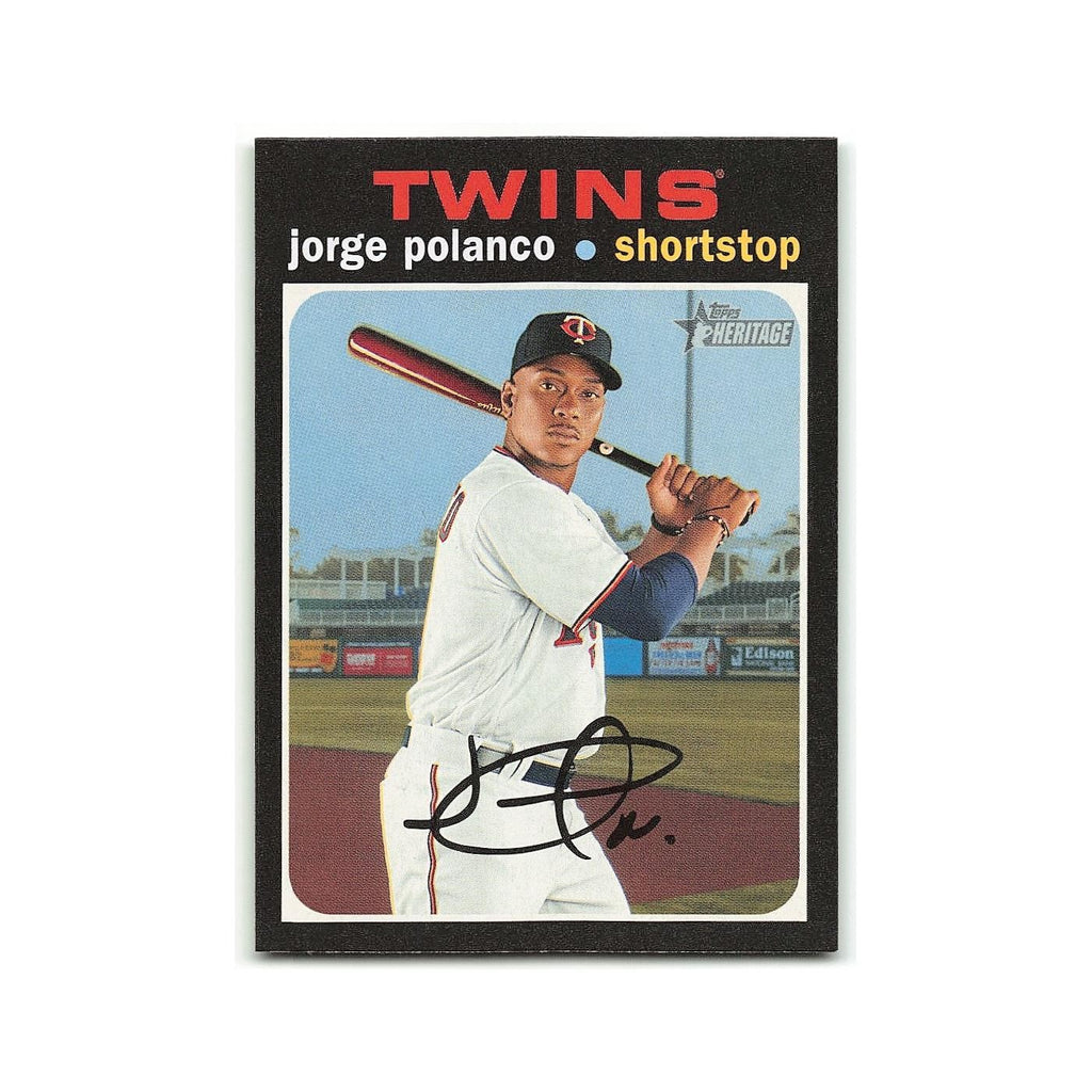 Jorge Polanco 2020 Topps Heritage #236 Minnesota Twins Baseball Card NM