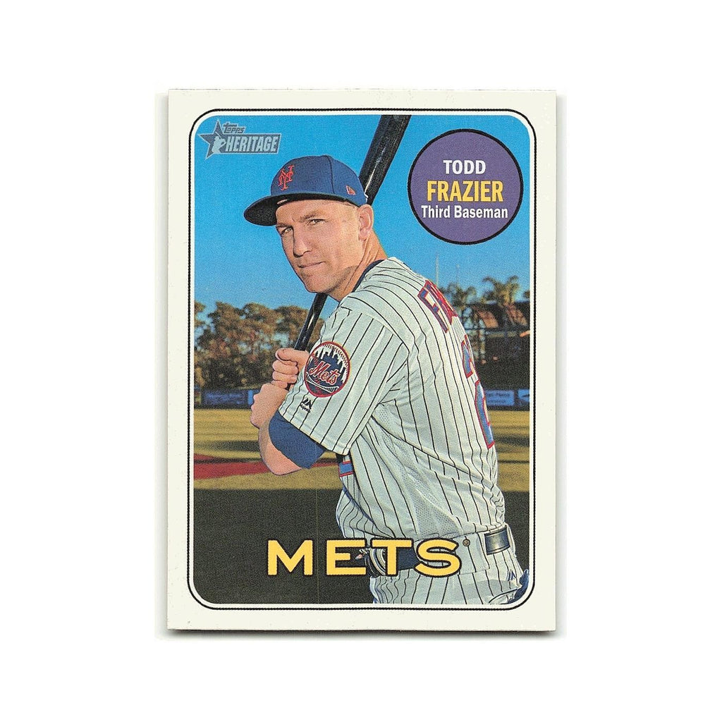 Todd Frazier 2018 Topps Heritage #718 New York Mets Baseball Card NM