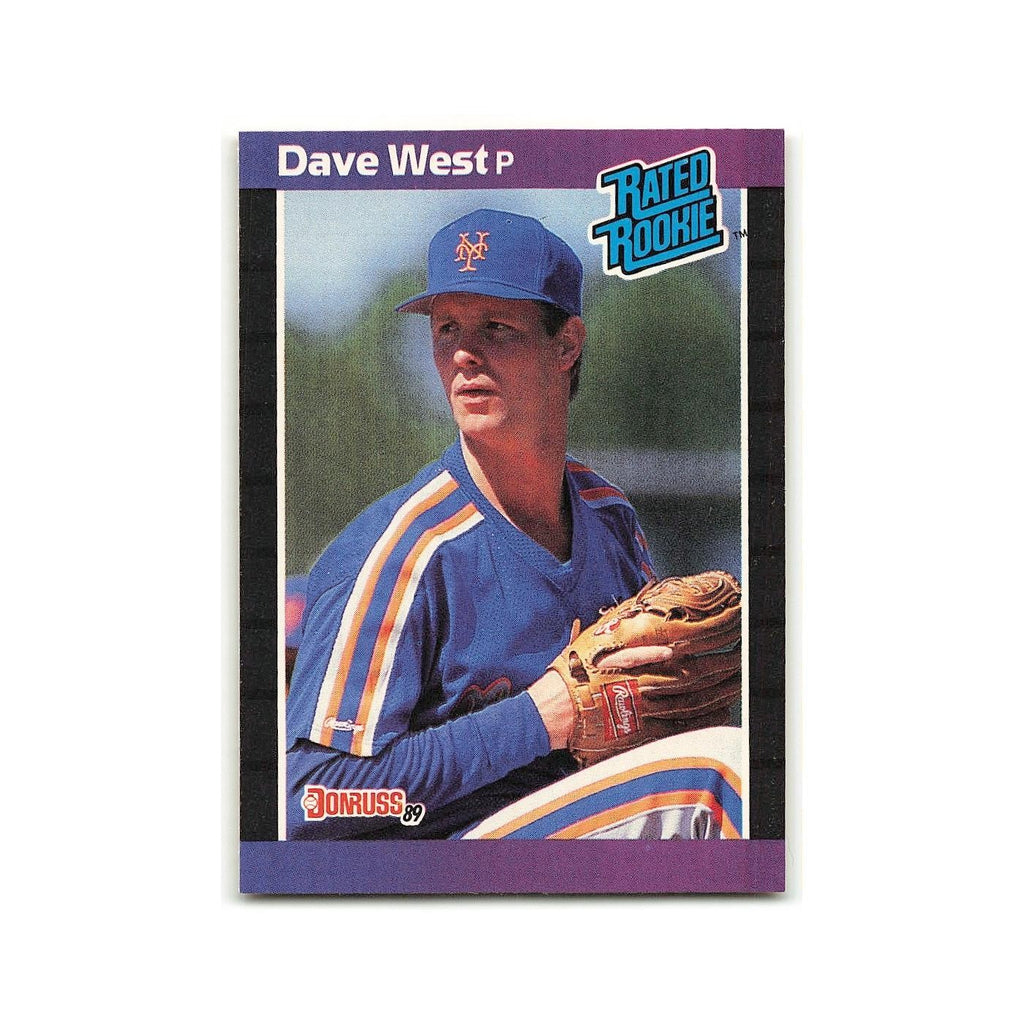 Dave West Rookie 1989 Donruss #41 New York Mets Baseball Card NM