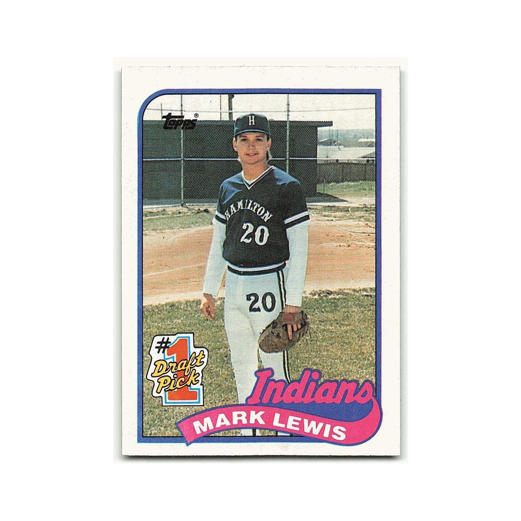 Mark Lewis Rookie 1989 Topps #222 Cleveland Indians Baseball Card NM