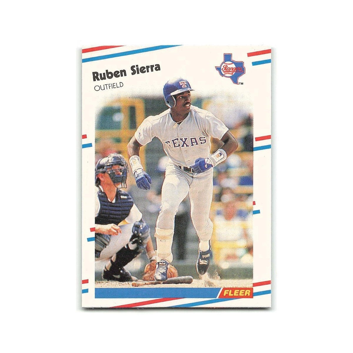 Ruben Sierra 1988 Fleer #479 Texas Rangers Baseball Card NM