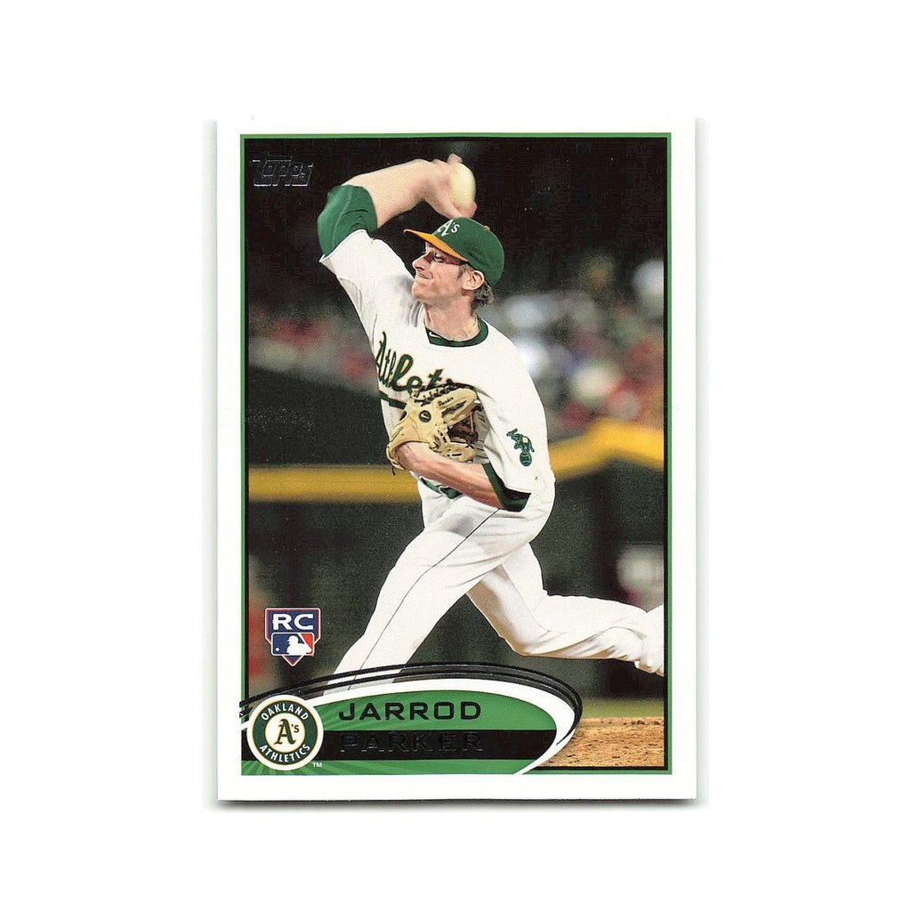 Jarrod Parker Rookie 2012 Topps #418 Oakland Athletics Baseball Card NM