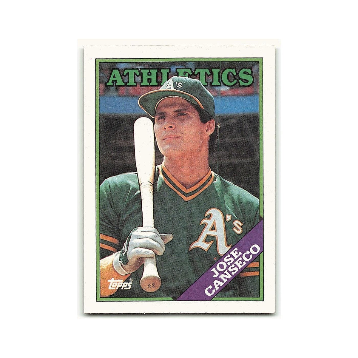 Jose Canseco 1988 Topps #370 Oakland Athletics Baseball Card NM