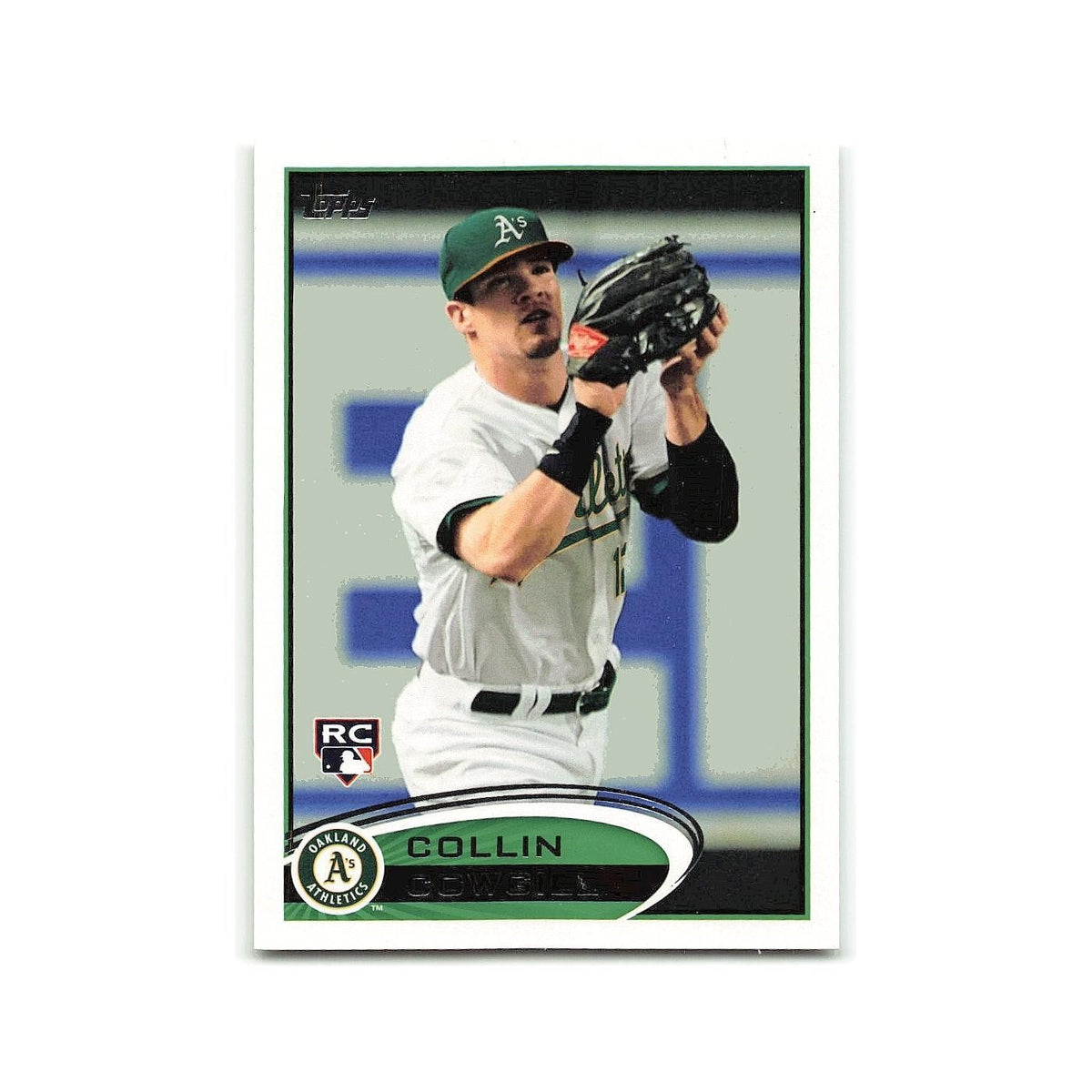 Collin Cowgill Rookie 2012 Topps #502 Oakland Athletics Baseball Card NM