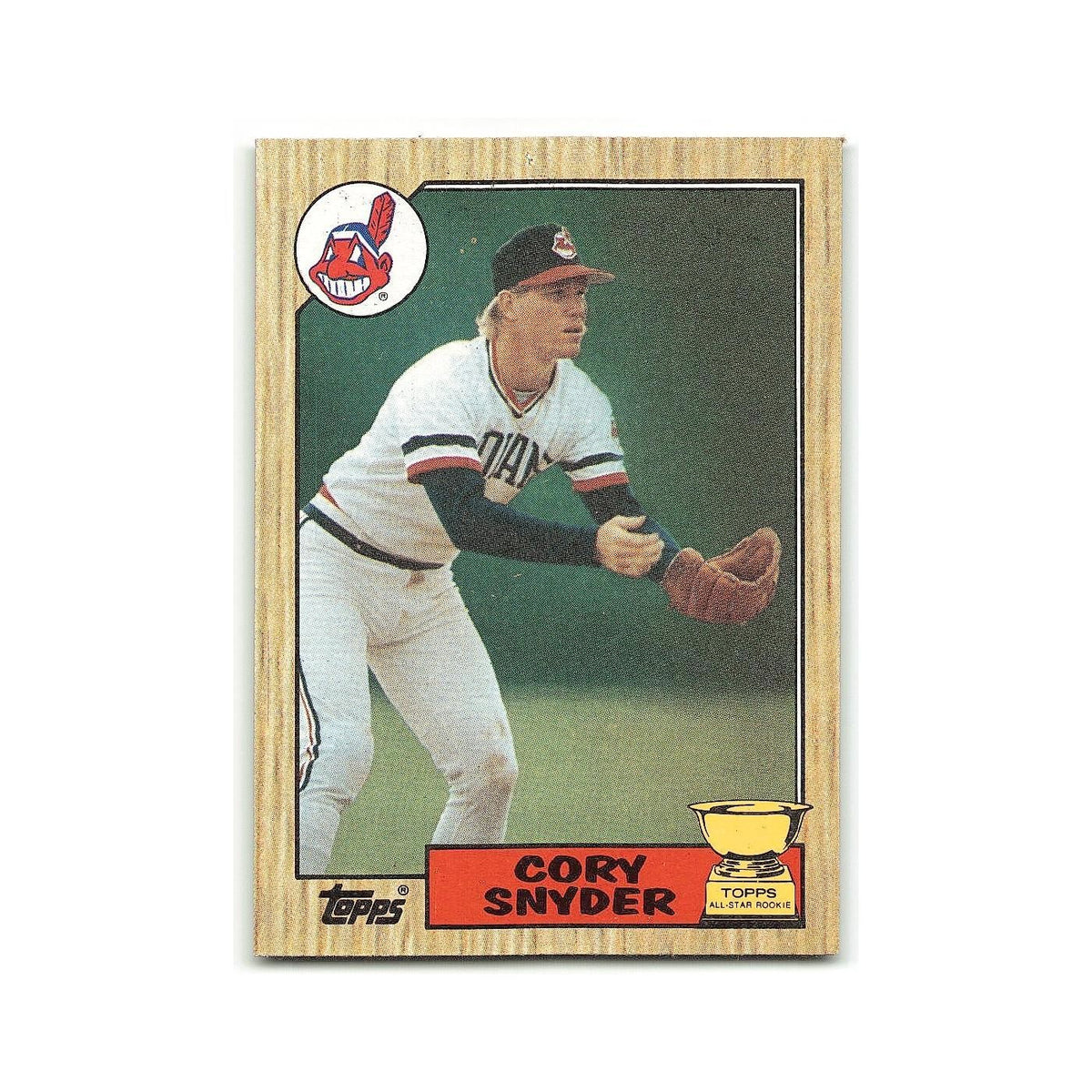 Cory Snyder Rookie Gold Cup 1987 Topps #192 Cleveland Indians Baseball Card NM