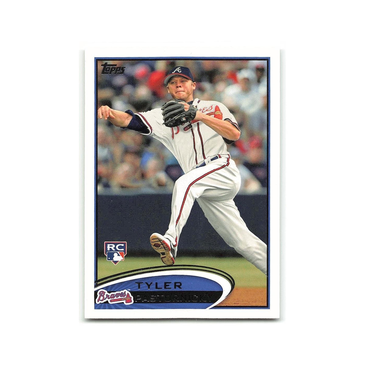 Tyler Pastornicky Rookie 2012 Topps #616 Atlanta Braves Baseball Card NM
