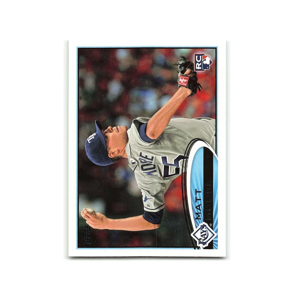 Matt Moore Rookie 2012 Topps #129 Tampa Bay Rays Baseball Card NM