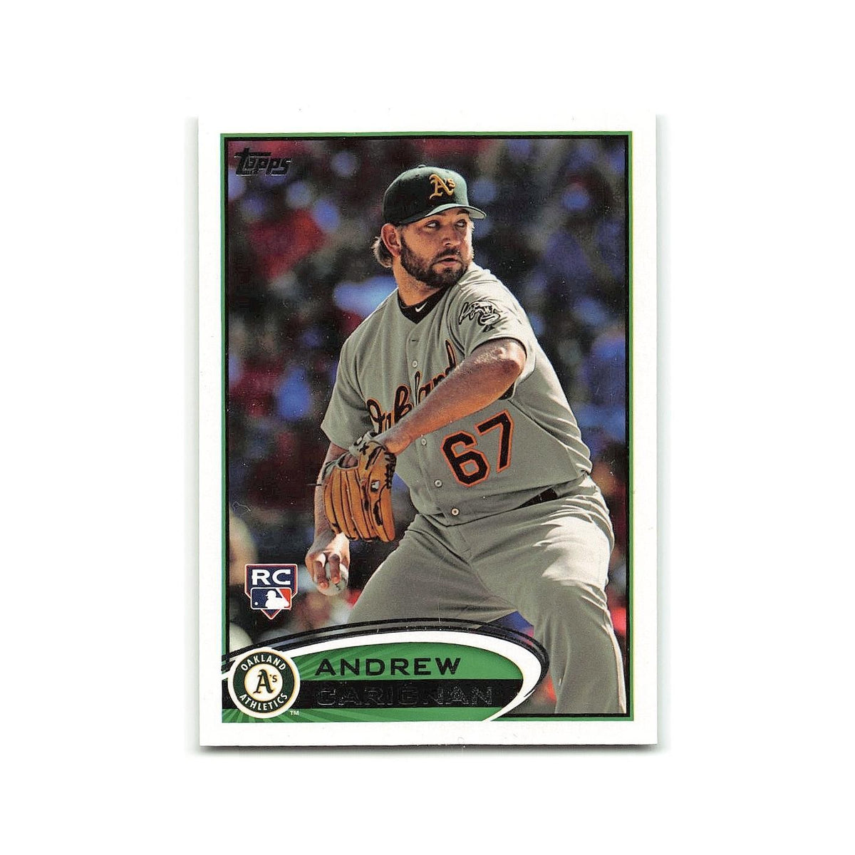 Andrew Carignan Rookie 2012 Topps #202 Oakland Athletics Baseball Card NM