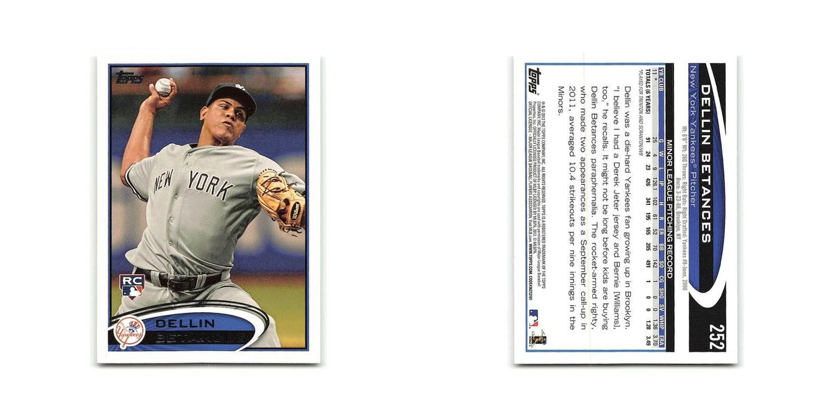 Dellin Betances Rookie 2012 Topps #252 New York Yankees Baseball Card NM