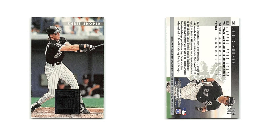 Chris Snopek 1996 Donruss #517 Chicago White Sox Baseball Card NM
