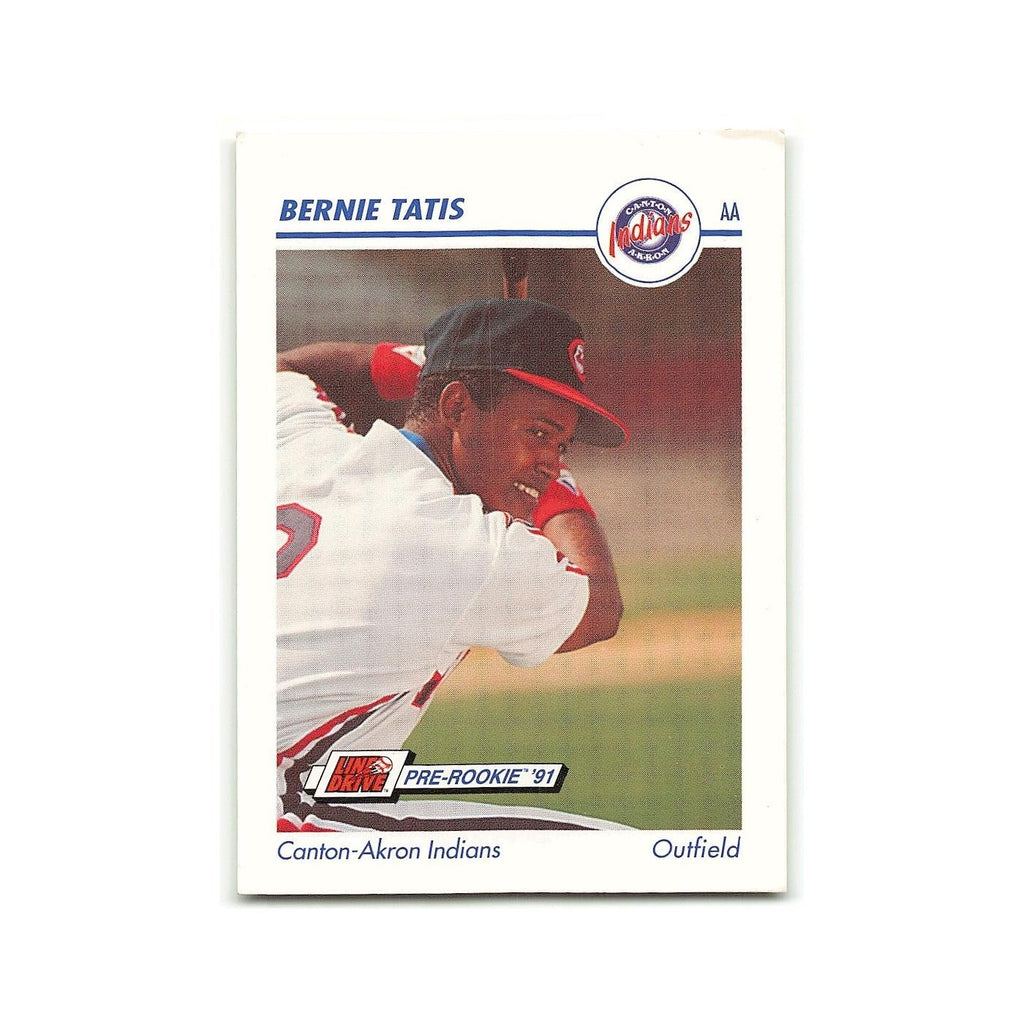 Bernie Tatis 1991 Line Drive AA #95 Canton-Akron Indians Baseball Card NM