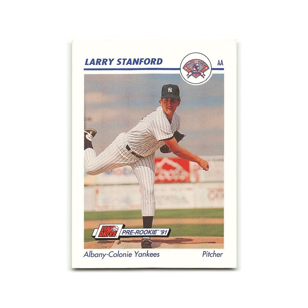 Larry Stanford 1991 Line Drive AA #20 Albany-Colonie Yankees Baseball Card NM
