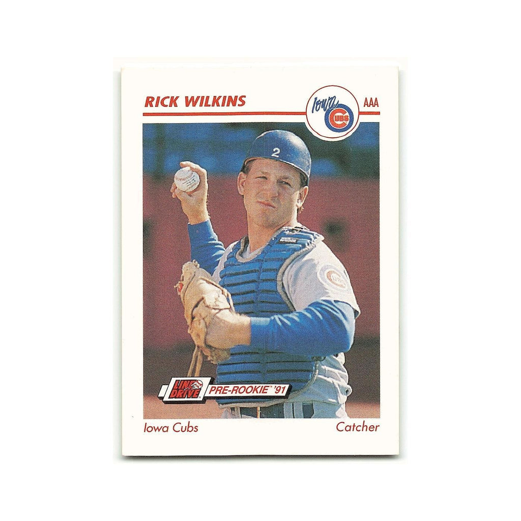 Rick Wilkins 1991 Line Drive AAA #221 Iowa Cubs Baseball Card NM