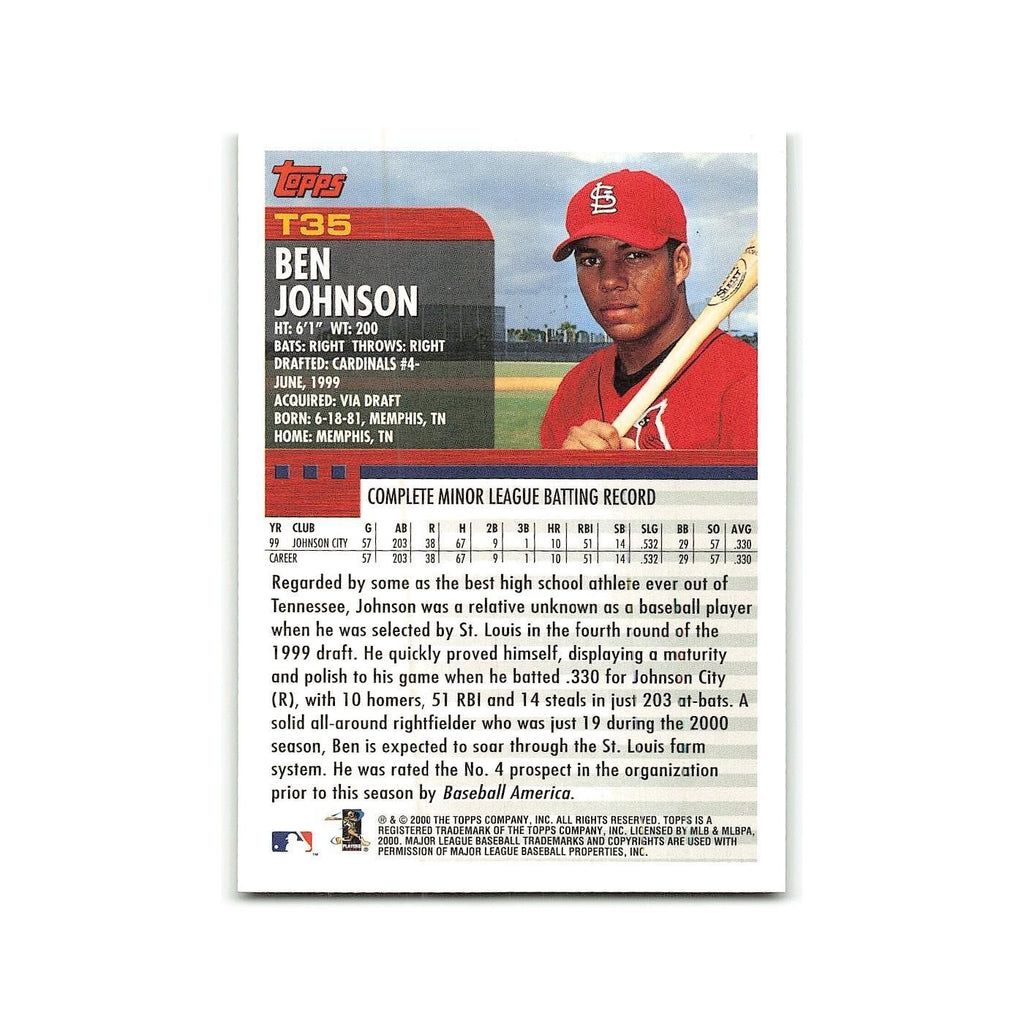 Mark Johnson 2000 Topps Traded #6 Chicago White Sox Baseball Card NM
