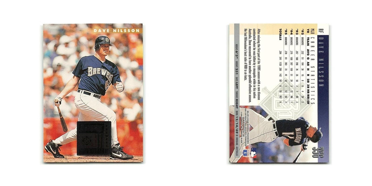 Dave Nilsson 1996 Donruss #356 Milwaukee Braves Baseball Card NM
