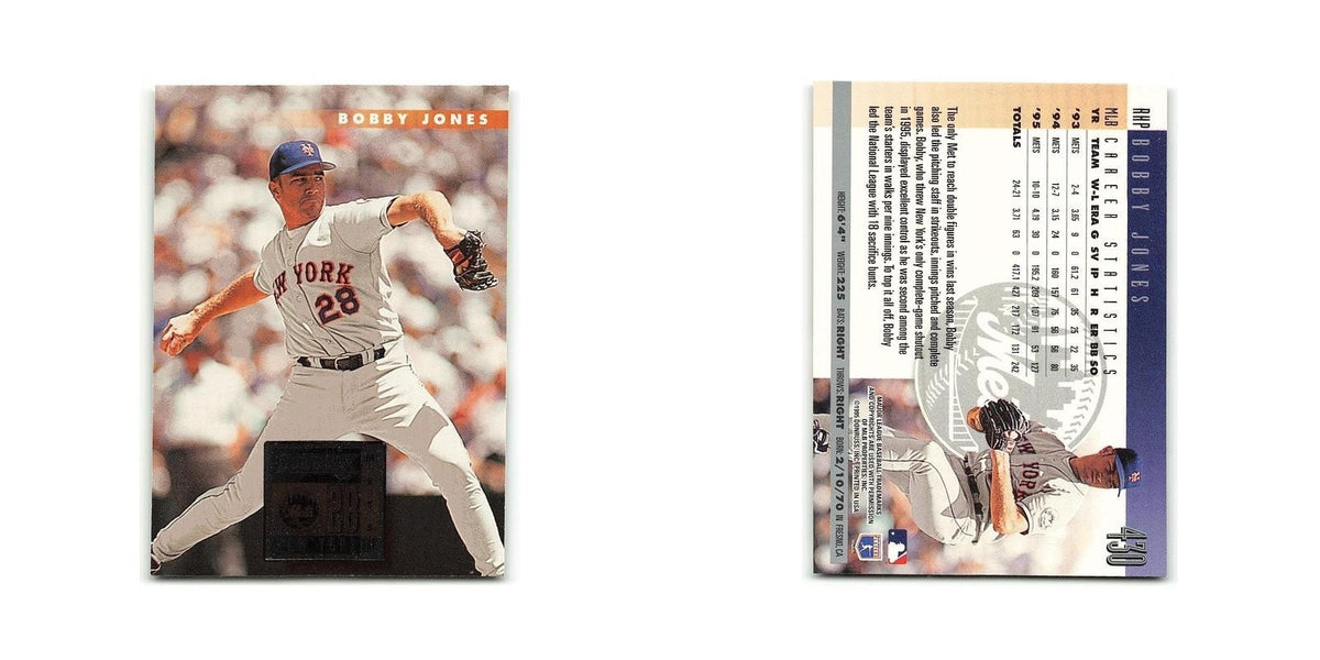 Bobby Jones 1996 Donruss #430 New York Mets Baseball Card NM