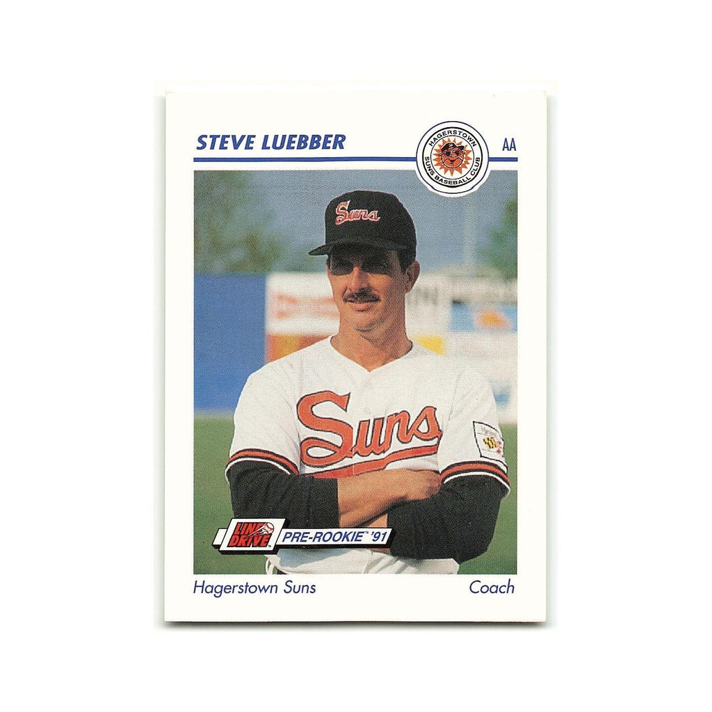 Steve Luebber 1991 Line Drive AA #240 Hagerstown Suns Baseball Card NM
