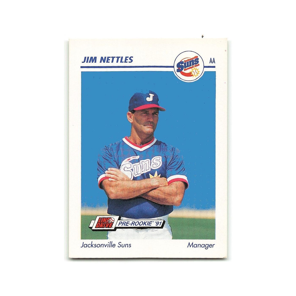 Jim Nettles 1991 Line Drive AA #349 Jacksonville Suns Baseball Card NM