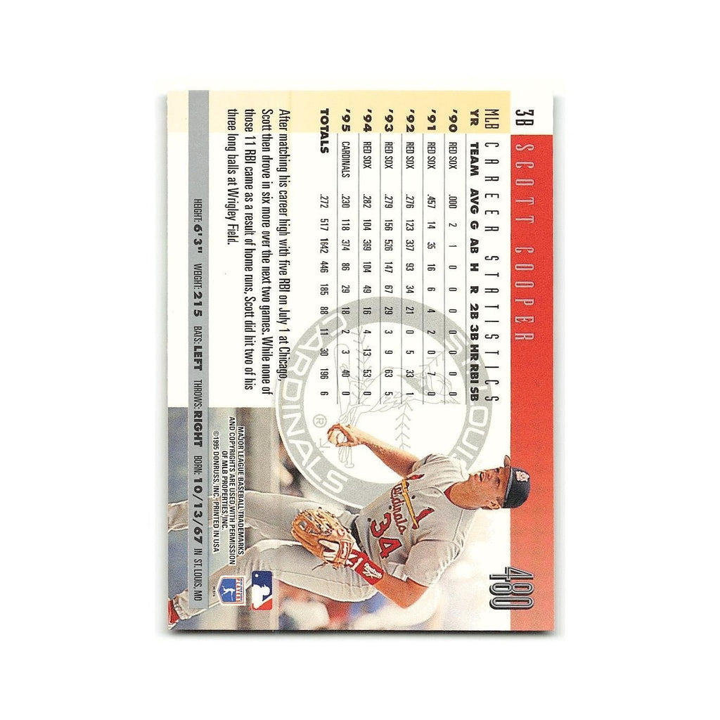 Scott Cooper 1996 Donruss #480 St. Louis Cardinals Baseball Card NM