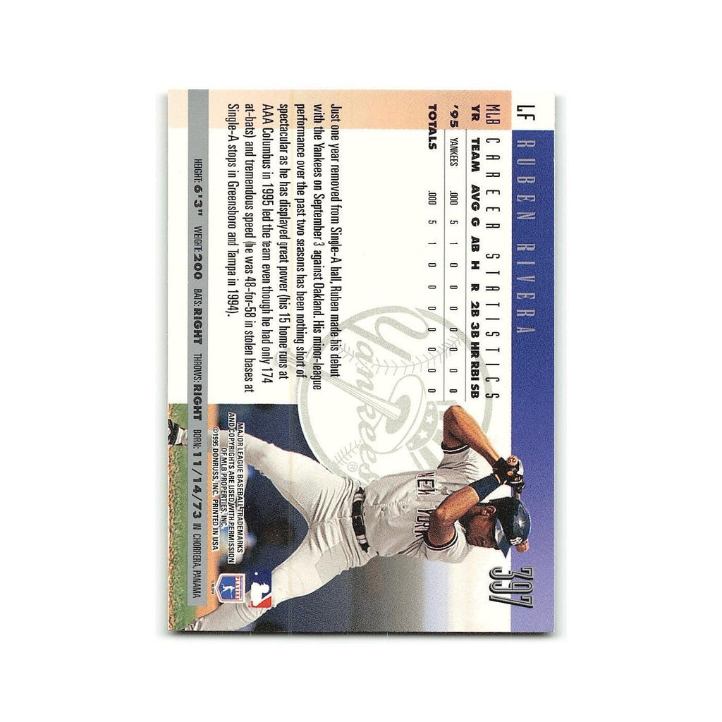 Ruben Rivera 1996 Donruss #397 New York Yankees Baseball Card NM