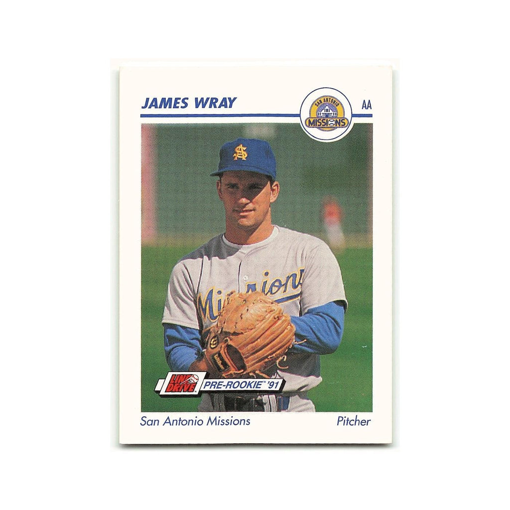 James Wray 1991 Line Drive AA #550 San Antonio Missions Baseball Card NM