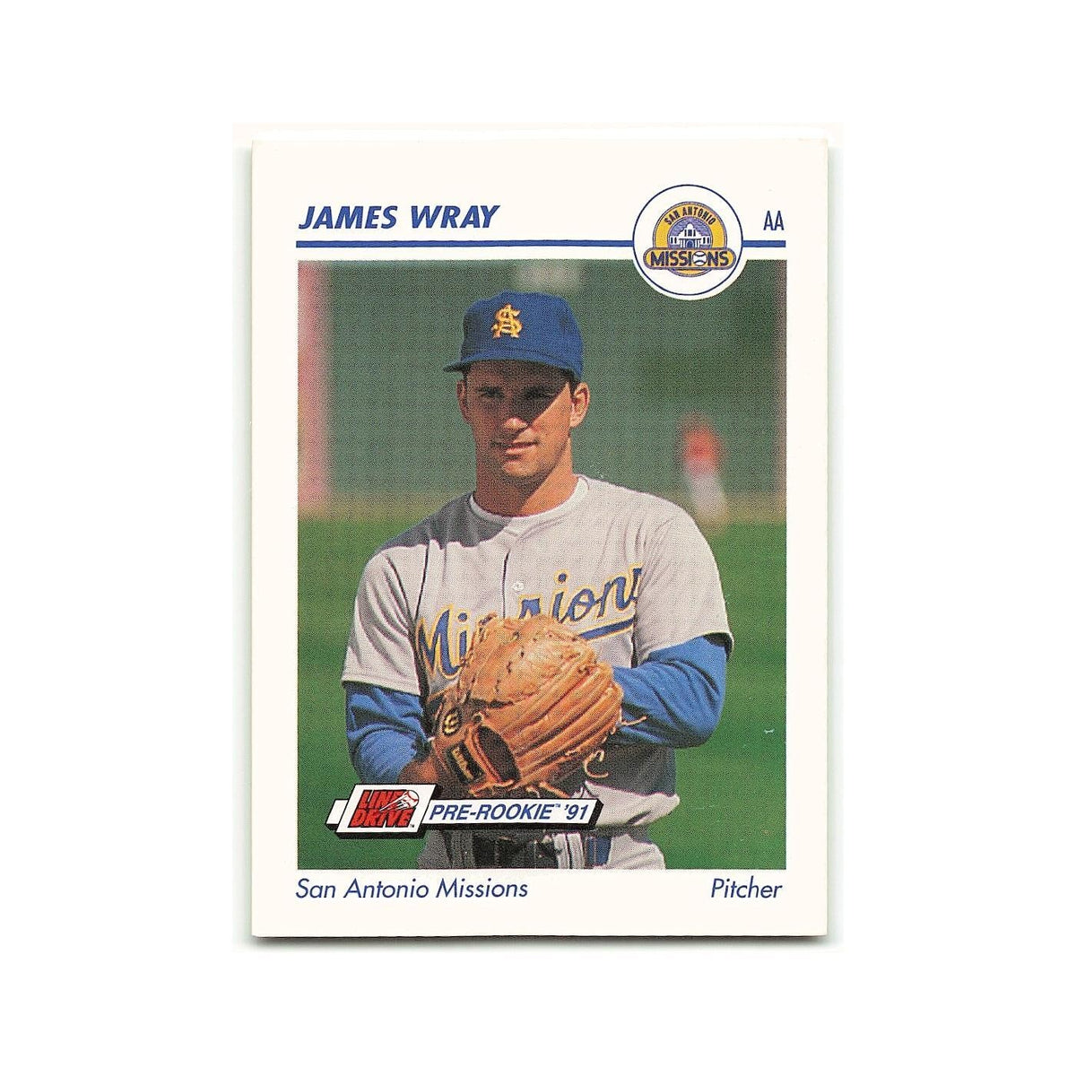 James Wray 1991 Line Drive AA #550 San Antonio Missions Baseball Card NM