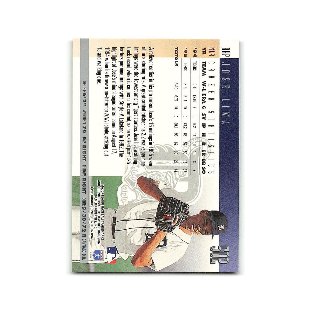 Jose Lima 1996 Donruss #502 Detroit Tigers Baseball Card NM