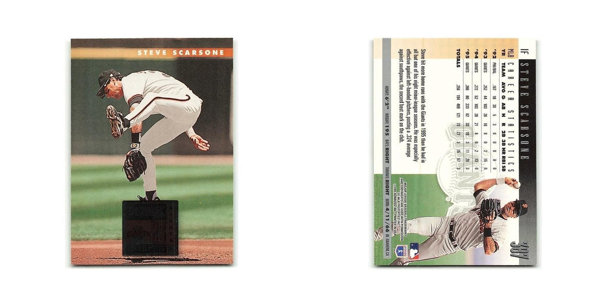 Steve Scarsone 1996 Donruss #387 San Francisco Giants Baseball Card NM