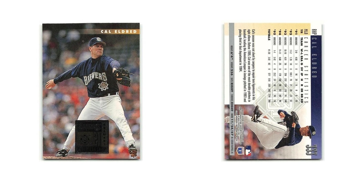 Cal Eldred 1996 Donruss #333 Milwaukee Brewers Baseball Card NM