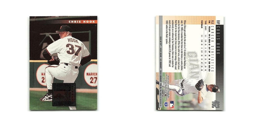 Chris Hook 1996 Donruss #462 San Francisco Giants Baseball Card NM