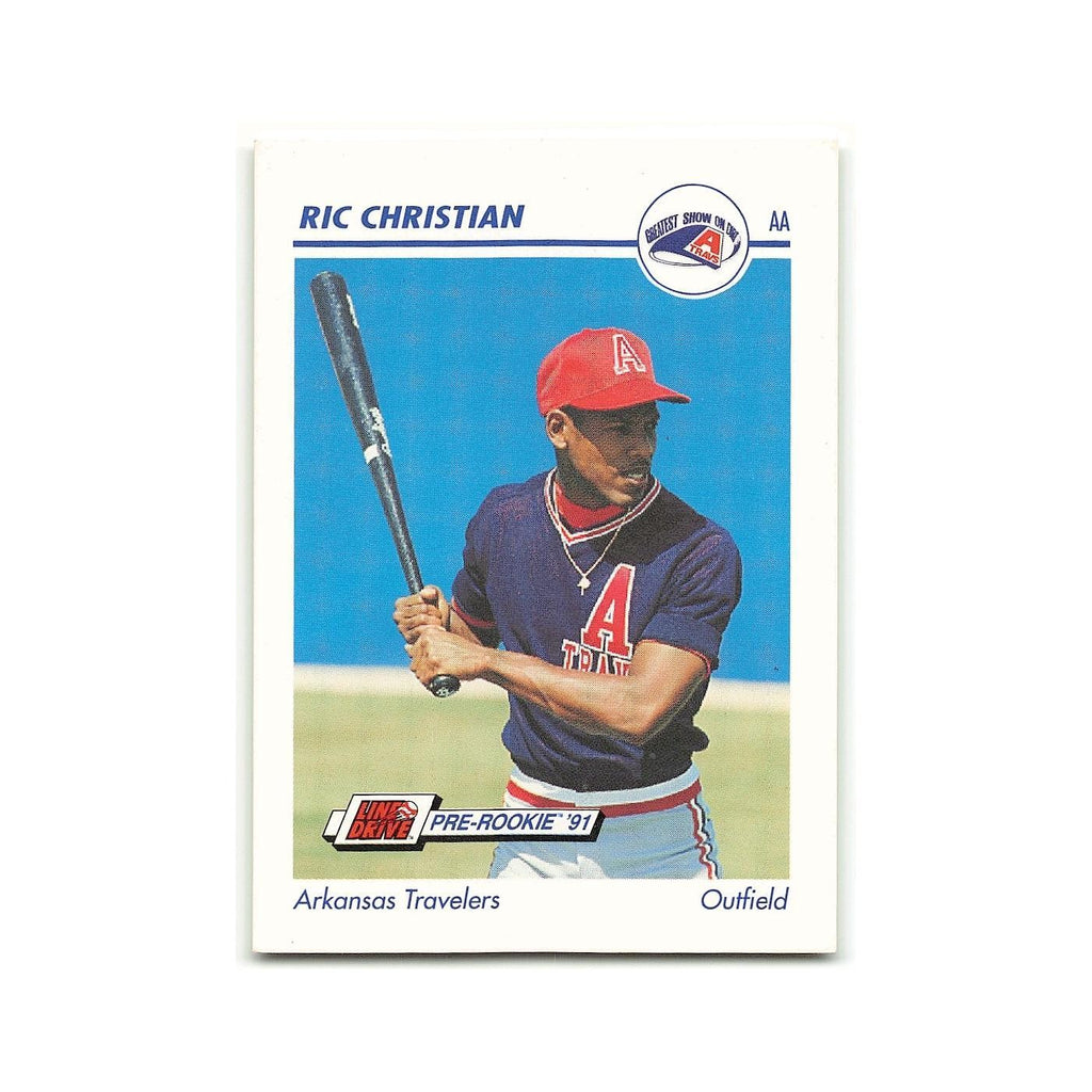 Ric Christian 1991 Line Drive AA #29 Arkansas Travelers Baseball Card NM