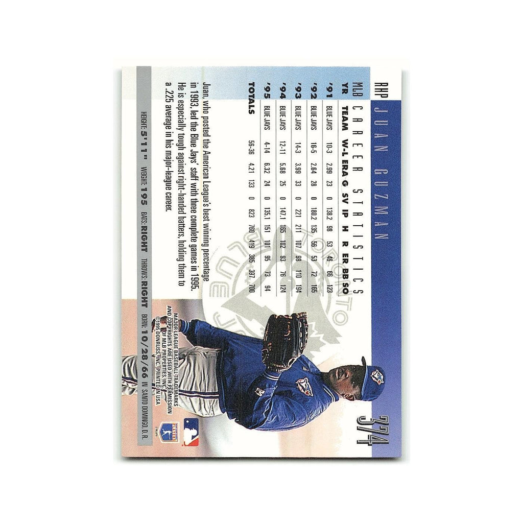 Juan Guzman 1996 Donruss #374 Toronto Blue Jays Baseball Card NM