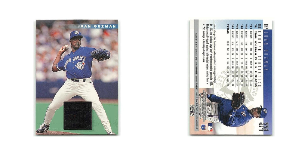 Juan Guzman 1996 Donruss #374 Toronto Blue Jays Baseball Card NM