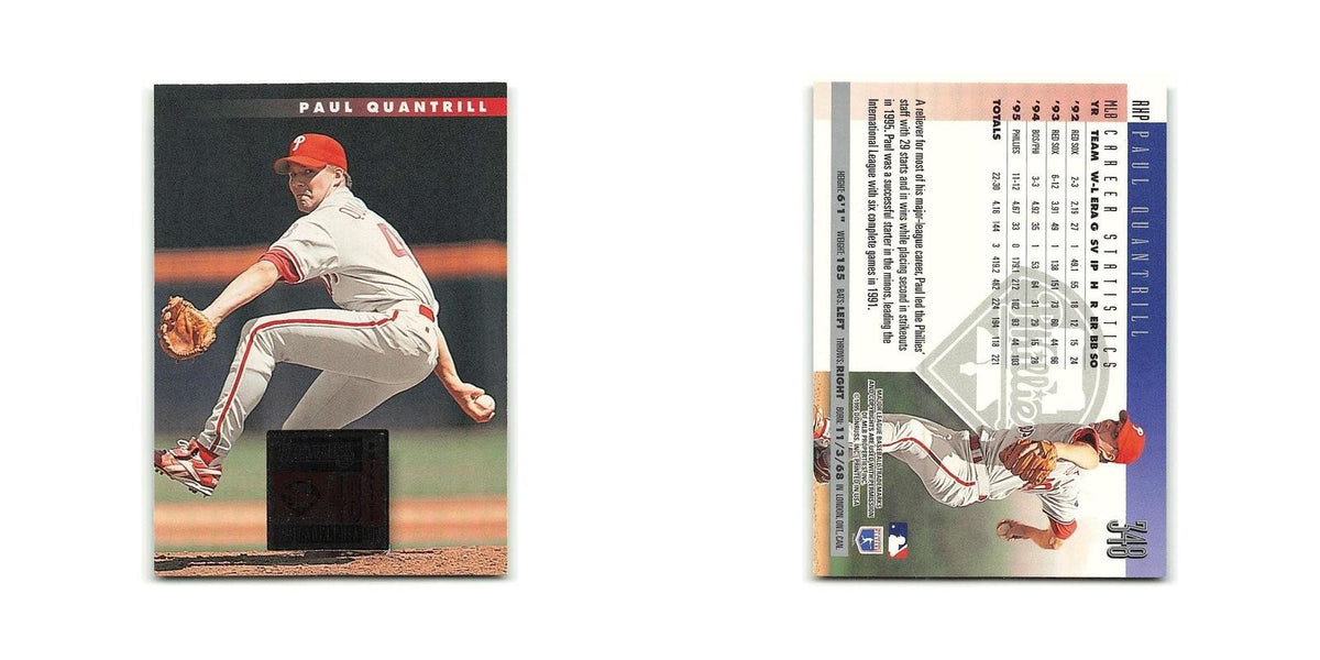 Paul Quantrill 1996 Donruss #348 Philadelphia Phillies Baseball Card NM