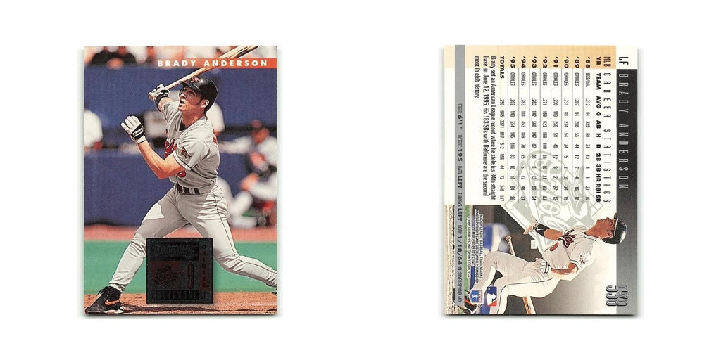 Brady Anderson 1996 Donruss #538 Baltimore Orioles Baseball Card NM