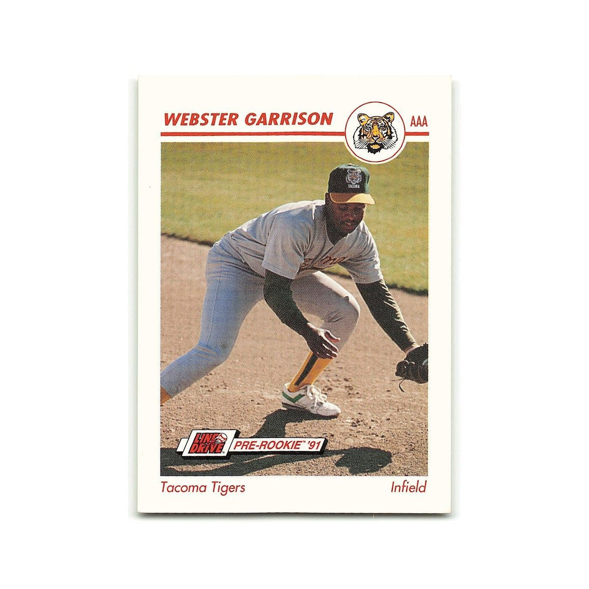 Webster Garrison 1991 Line Drive AAA #535 Tacoma Tigers Baseball Card NM
