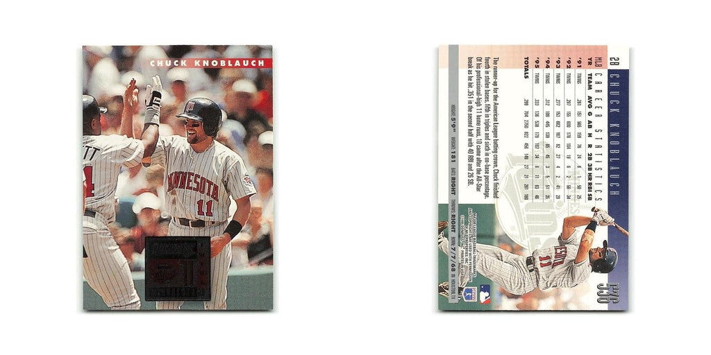Chuck Knoblauch 1996 Donruss #536 Minnesota Twins Baseball Card NM