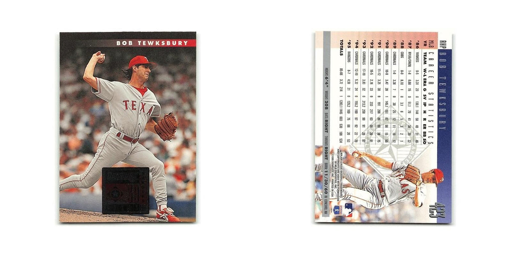 Bob Tewksbury 1996 Donruss #423 Texas Rangers Baseball Card NM