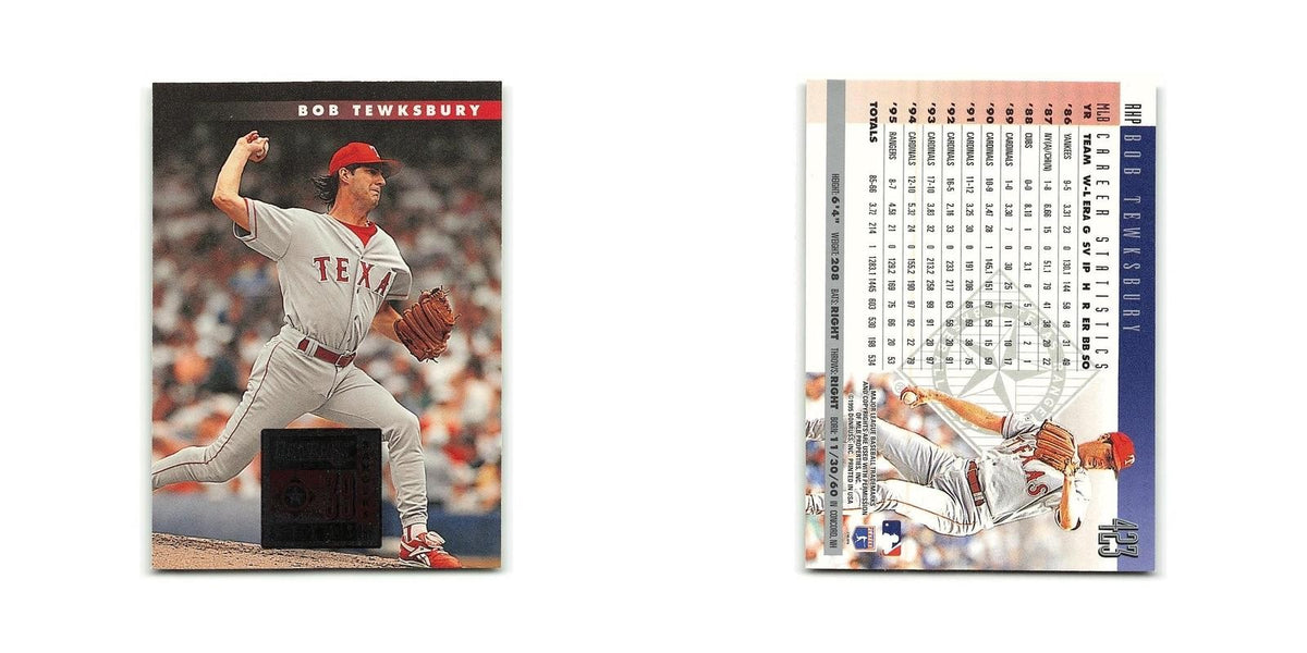 Bob Tewksbury 1996 Donruss #423 Texas Rangers Baseball Card NM