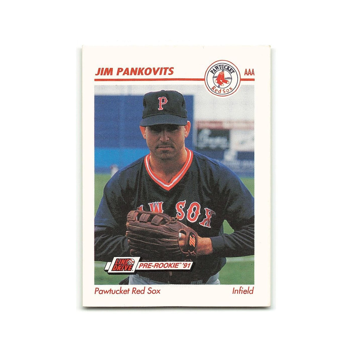 Jim Pankovits 1991 Line Drive AAA #363 Pawtucket Red Sox Baseball Card NM