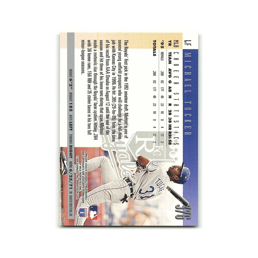 Michael Tucker 1996 Donruss #376 Kansas City Royals Baseball Card NM