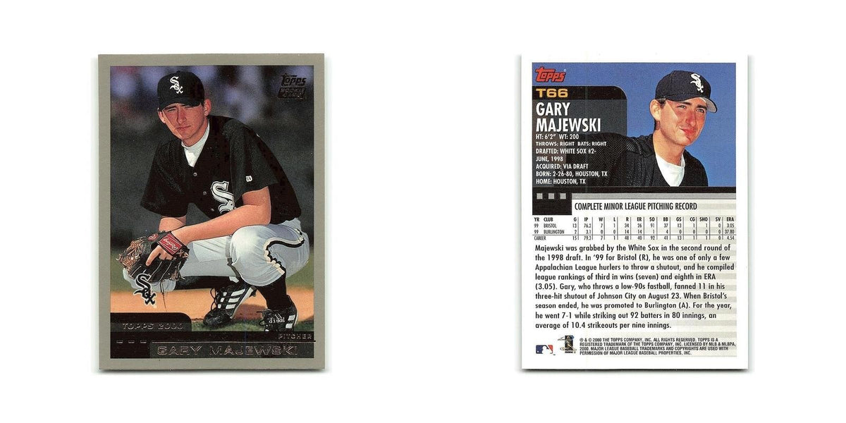 Gary Majewski Rookie 2000 Topps Traded #T66 Chicago White Sox Baseball Card NM