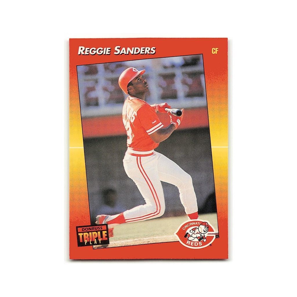 Reggie Sanders 1992 Triple Play #109 Cincinnati Reds Baseball Card NM