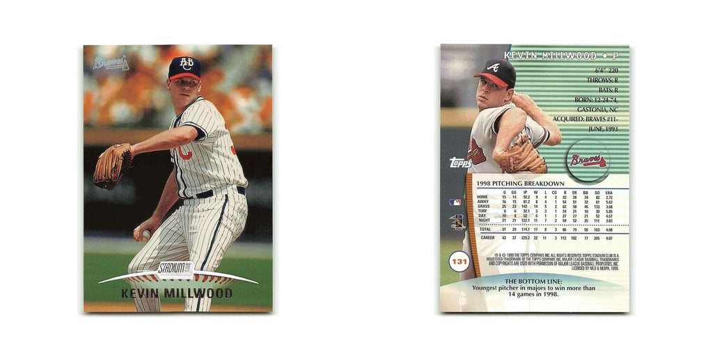 Kevin Millwood 1999 Topps Stadium Club #131 Atlanta Braves Baseball Card NM