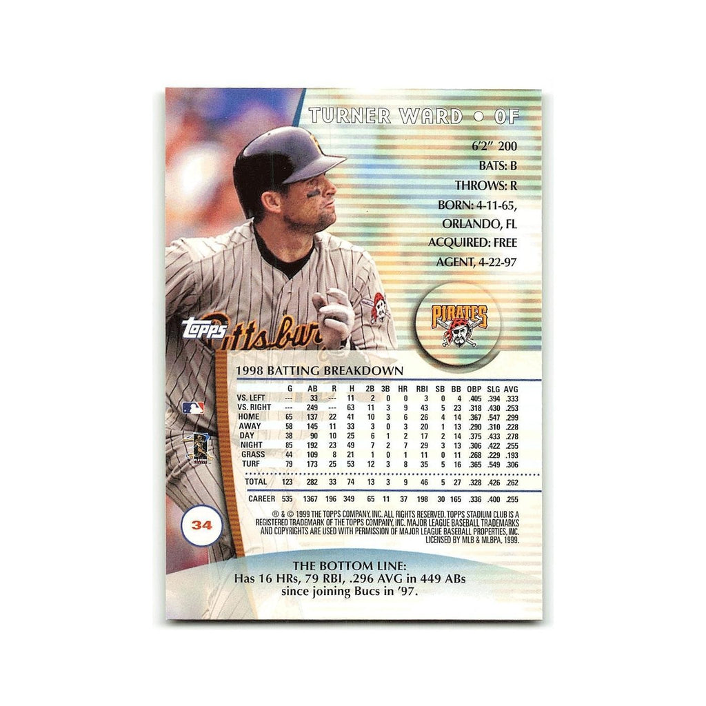 Daryle Ward 1999 Topps Stadium Club #34 Houston Astros Baseball Card NM