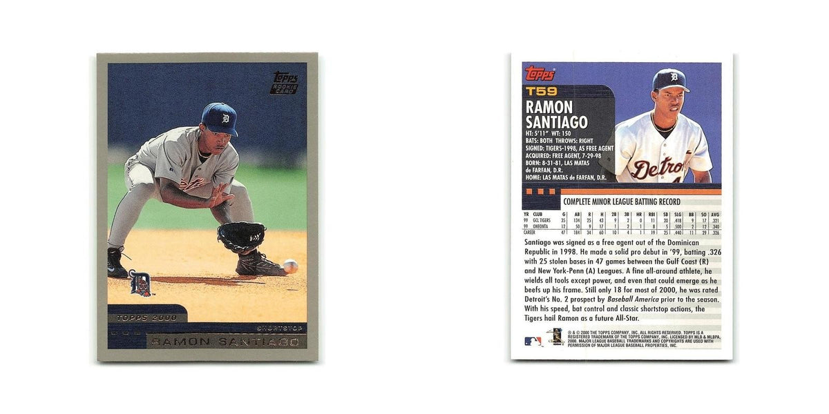 Ramon Santiago Rookie 2000 Topps Traded #T59 Detroit Tigers Baseball Card NM