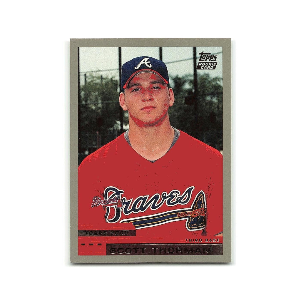 Scott Thorman Rookie 2000 Topps Traded #T89 Atlanta Braves Baseball Card NM