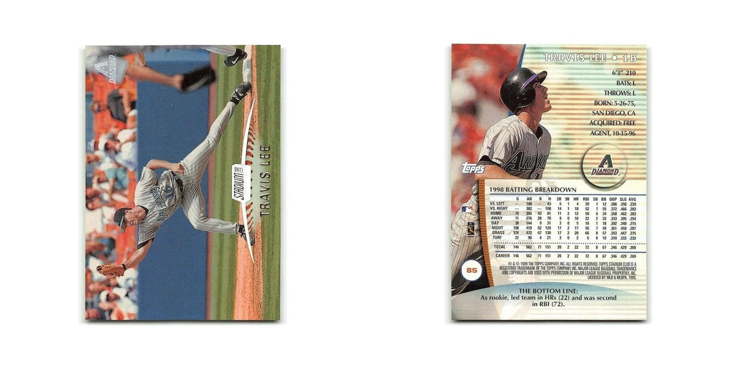 Travis Lee 1999 Topps Stadium Club #85 Arizona Diamondbacks Baseball Card NM