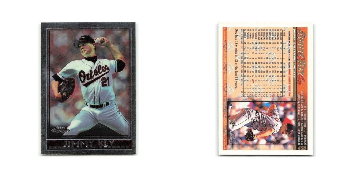 Jimmy Key 1998 Topps Chrome #450 Baltimore Orioles Baseball Card NM