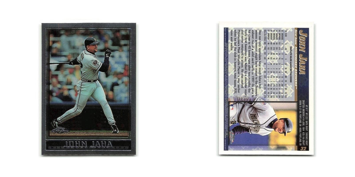 John Jaha 1998 Topps Chrome #32 Milwaukee Brewers Baseball Card NM